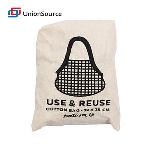 Washable fashion reusable eco cotton net mesh long handles tote fruit vegetables grocery shopping bags