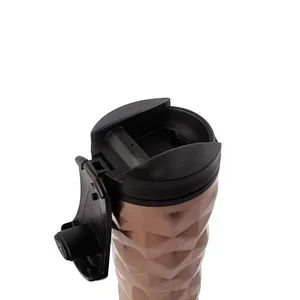 Easy to carry stainless steel vacuum insulated travel thermos coffee mugs with lid