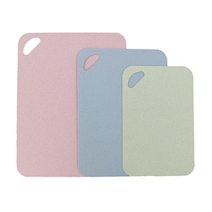 Wholesale Plastic Chopping Customized Lightweight kitchen accessories wheat straw flexible cutting Board set 3 pcs