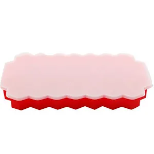 Union Source New Eco-Friendly  Reusable Food Grade DIY  Colorful Kitchen  Ice Cube Mold  With Lid