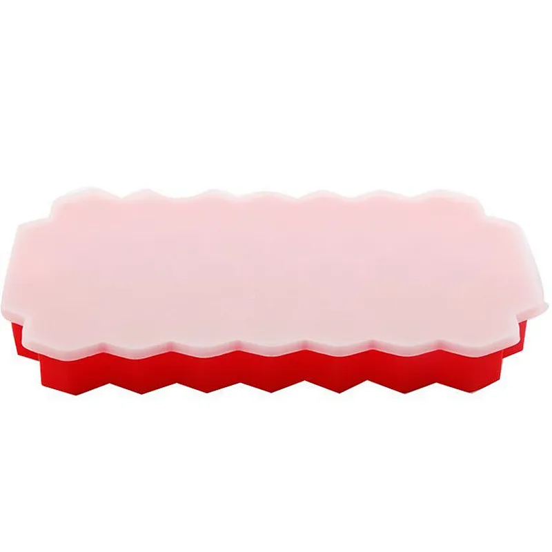 Union Source New Eco-Friendly  Reusable Food Grade DIY  Colorful Kitchen  Ice Cube Mold  With Lid