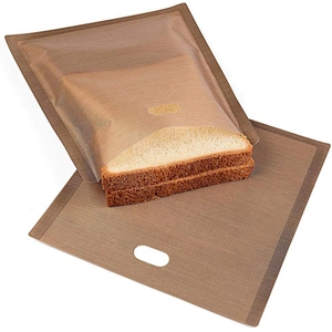 Union Source 2 Pcs Reusable Baking Toast Bread Package Paper Bags / Household toast bread bag
