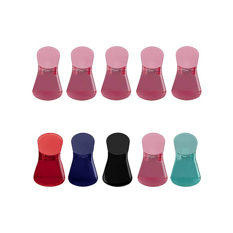 Kitchen Storage 5pcs Plastic Magnetic Sealing Food Snack Bag Clips