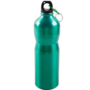 750ml large capacity portable single layer aluminum outdoor sports water bottle for men