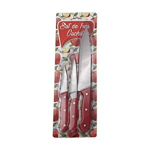 3pcs quality Extra Sharp Stainless Steel fruit kitchen knife sets