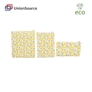 Custom ziplock eco friendly polyester aluminum eco reusable snack bags sandwich bags
