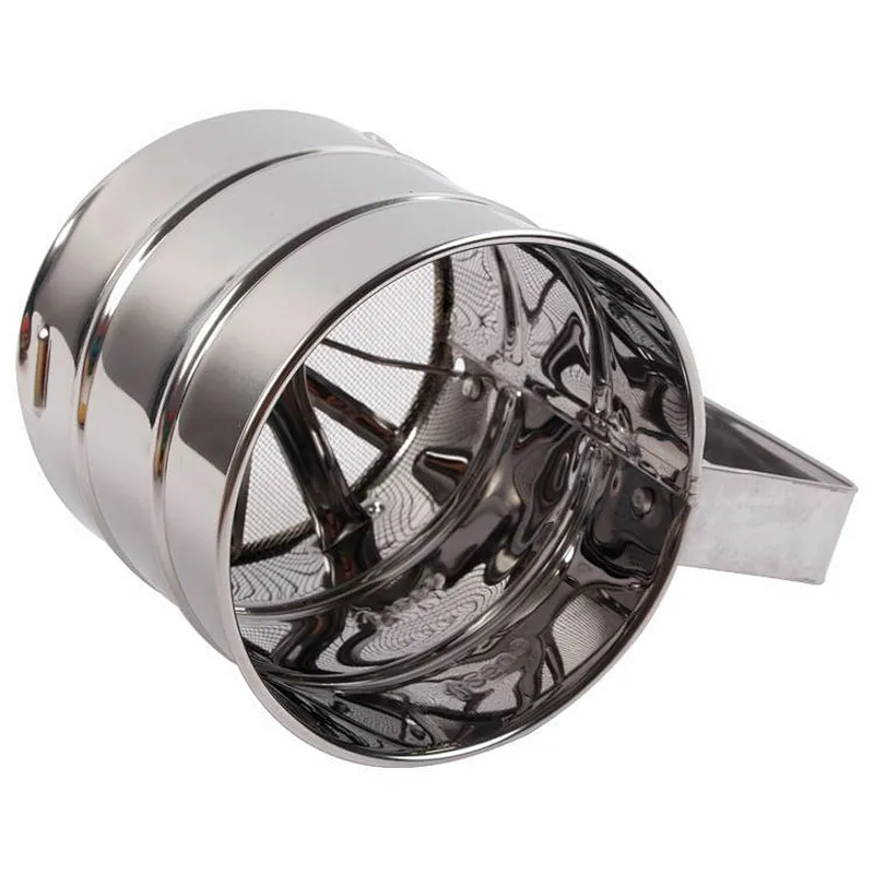 New Hot Sale High Quality Household Small Stainless Steel Centrifugal Cassava Flour Sifter Cup For Kitchen