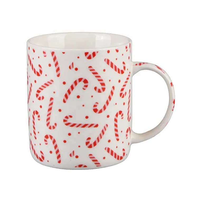 Union Source Christmas Essentials Soft Ceramic White Coffee Mugs/Customized Printed Mugs