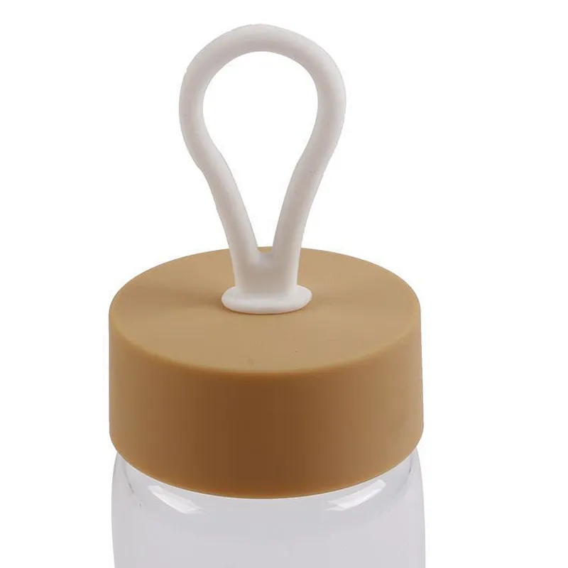 2020 Environmentally friendly 360ml  long service life  glass silicone handle cup