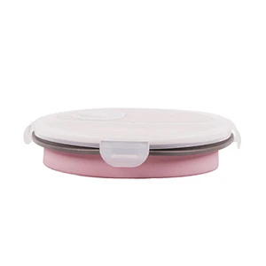 Factory Price New Design Collapsible Silicone Thermal Lunch Boxes Bento Lunch Box