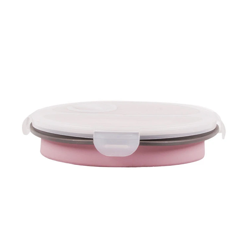 Factory Price New Design Collapsible Silicone Thermal Lunch Boxes Bento Lunch Box