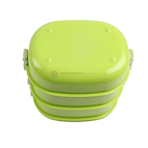 Hot Sale High Capacity Modern 3 Layer Reusable Food Containers Student School Bento Lunch Box With Lid