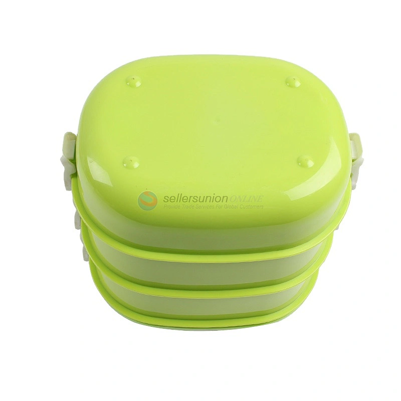 Hot Sale High Capacity Modern 3 Layer Reusable Food Containers Student School Bento Lunch Box With Lid