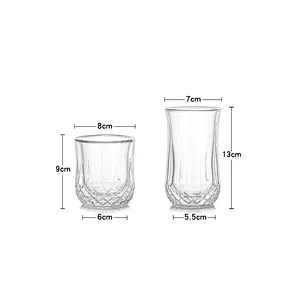 Union Source Bar Wine Drinking Double Walled Glass Cup Bulk/ Whiskey Glass Mug For Promotion