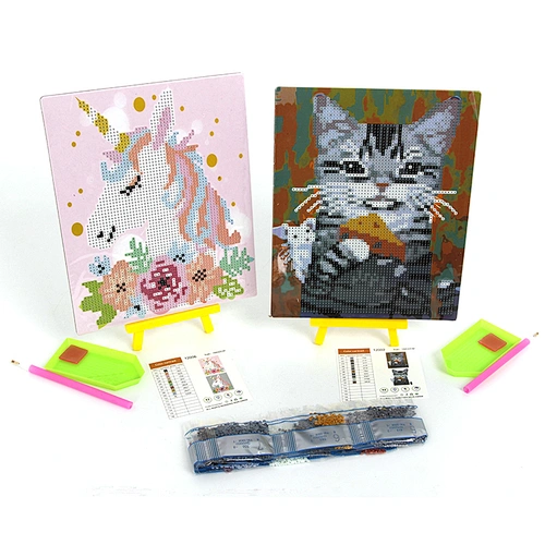 Hot sell morden animals customized children  Diy kids diamond painting for Photo frame