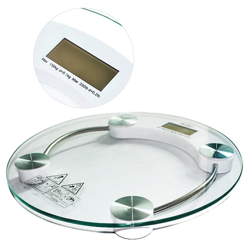 cheap high quality multifunction household wireless square tempered glass body fat bathroom scales