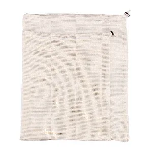 Union Source Recyclable Cotton Vegetable Fruits Food Mesh Bag With Customized Package