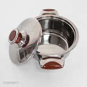 Multifunction High Quality Cheap 4Pcs Food Warmer Wooden Handle Soup Pot Casserole Dish With Lid