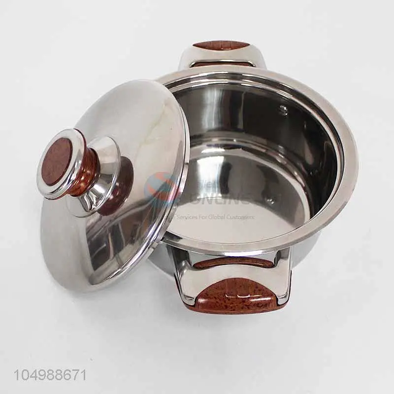 Multifunction High Quality Cheap 4Pcs Food Warmer Wooden Handle Soup Pot Casserole Dish With Lid