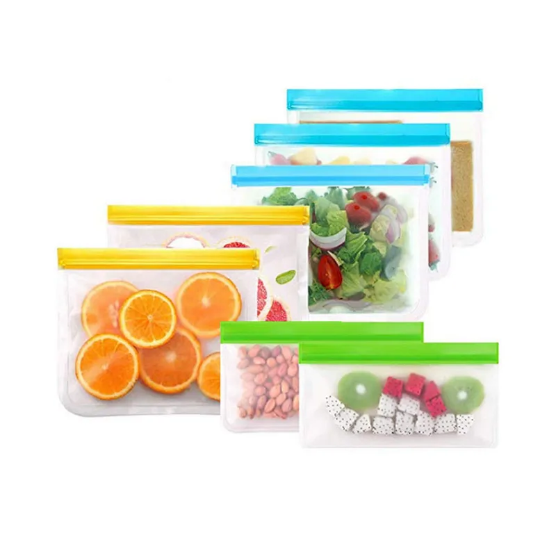 Unionsource Waterproof Zipper Snack/Vegetable/Nuts PEVA Food Storage Food