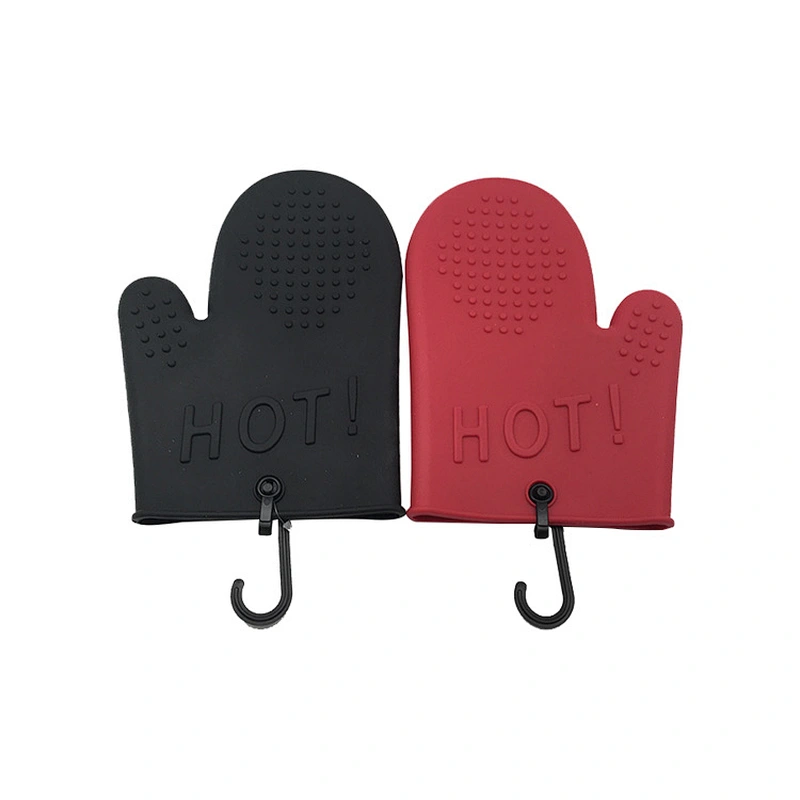 2020 new customized promotional waterproof heat resistant silicone cooking oven mitt for home kitchen