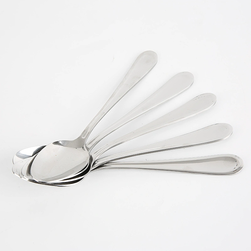 Wholesale High Quality Household Stainless Steel Tableware Dinner Spoon Serving Set Flatware For Home
