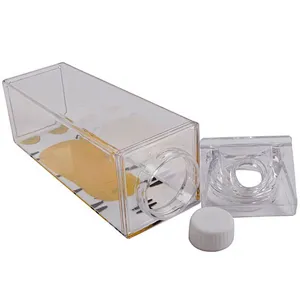 Union Source high quality wholesale new design 500ML BPA Free Square shape milk juice box bottle plastic