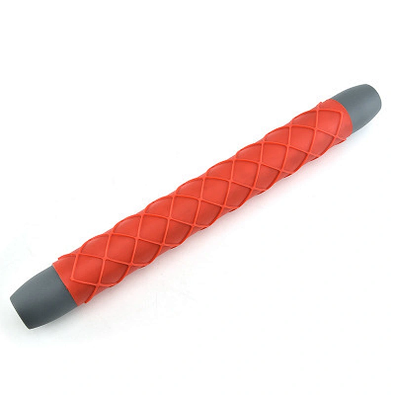 2020 customized adjustable multicolor bakeware accessories christmas silicone rolling pin decorated for baking