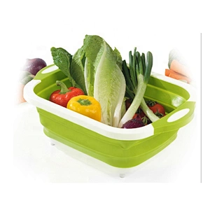 New design customized kitchen chop vegetable foldable cutting chopping board plastic with opp bag