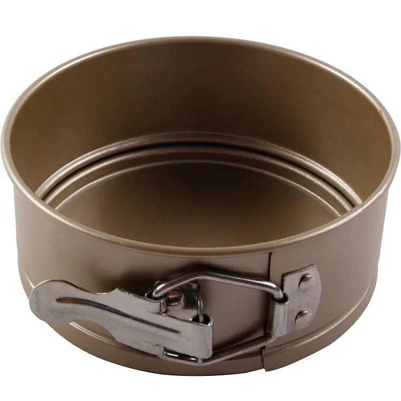 High quality carbon steel 0.5mm profesional bottom lock buckle cooking tools round cake pans molds for baking