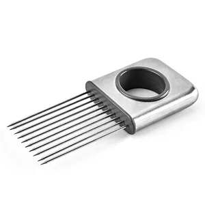 Union Source Onion Holder Vegetable Lemon Slicer Cutter Onion Meat Needle Onion Fork