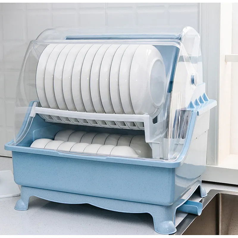 Unionsource Kitchen Storage With Lid Plastic Storage Holders Kitchen Drying Racks Dish