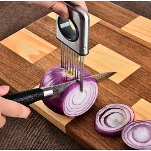 Union Source Onion Holder Vegetable Lemon Slicer Cutter Onion Meat Needle Onion Fork