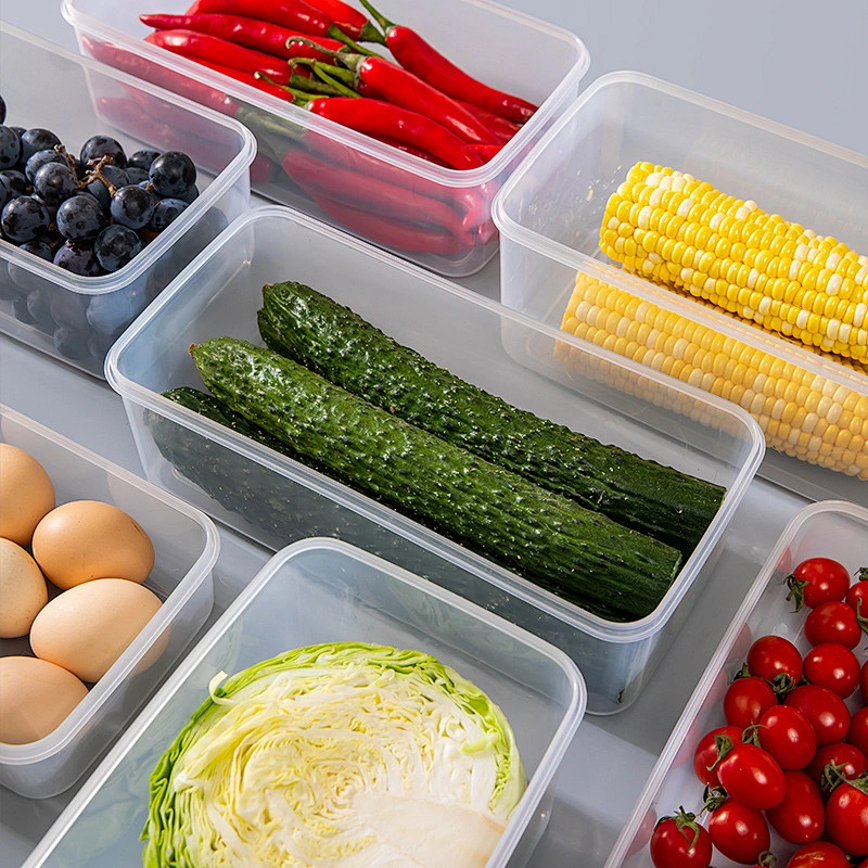 Houseware leak proof bento reusable food storage box with easy snap locking lids