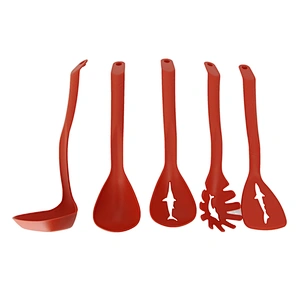 Fashion beauty practical cutomizable  plastic  silicon spatula set for kitchen cooking