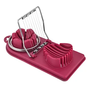 Unionsource Multifunction Kitchen Cutter Tool 2 in 1 Stainless Steel Wires Egg Slicer Or Cutter