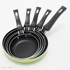 Cheap 6 Sizes European Style Portable Aluminium Frying Pan Non Stick Wok Pan With Handle