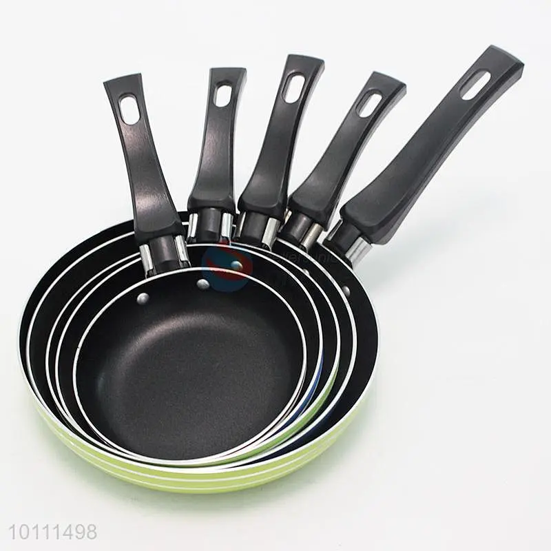 Cheap 6 Sizes European Style Portable Aluminium Frying Pan Non Stick Wok Pan With Handle