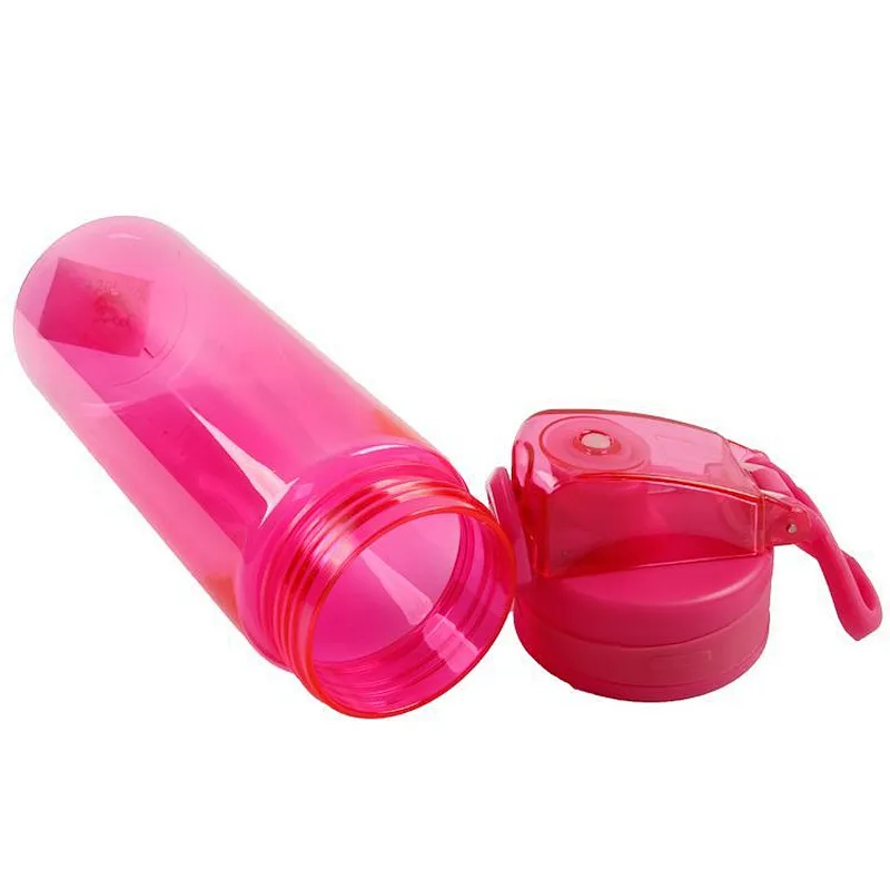 High Quality 750ml Large Capacity Empty Transparent  Direct Drink Detox Plastic Water Bottle For Sports