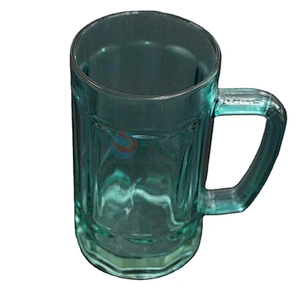 High Quality Wholesale Transparent Blackish Green Ice Cream Juice Beer Mug Glass Tea Tumbler Cups