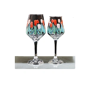 New design Eco-Friendly round restaurant kitchen delicate elegant goblet wine glass with egg package