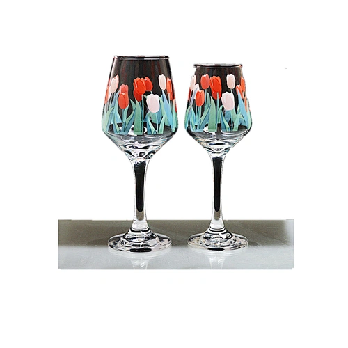 New design Eco-Friendly round restaurant kitchen delicate elegant goblet wine glass with egg package