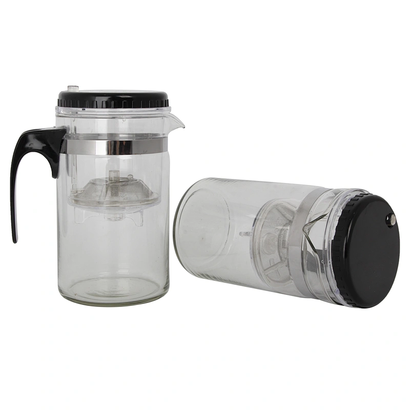 China Suppliers High Quality Glass French Press Coffee Maker Milk Plunger Glass Tea Pot