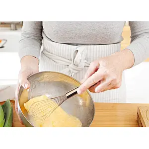 Union Source 12/10-in Stainless Steal  Rotary Egg Beater/Whisk Cream And Egg Manual Egg Beater