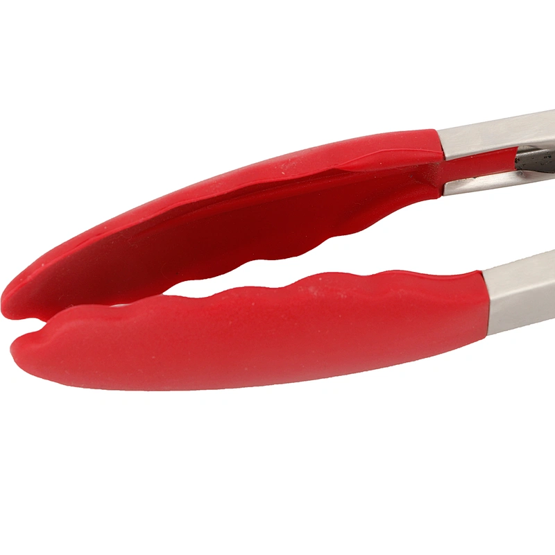 Union Source long handled salad tools multifunctional cooking kitchen food tongs with silicone tips