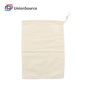 Kitchen accessary tool gadgets cotton cloth drawstring reusable sandwich storage packaging bag