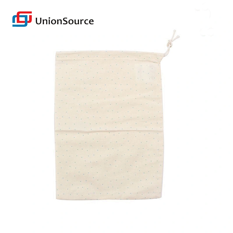Kitchen accessary tool gadgets cotton cloth drawstring reusable sandwich storage packaging bag