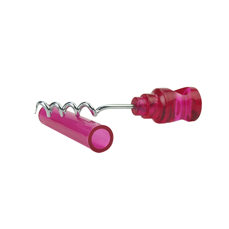wholesale personalised single handle corkscrew steel plastic custom red wine bottle opener for wedding party