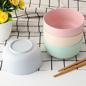 biodegradable fruit PLA material round shaped reusable bowl