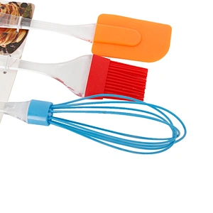 Union Source kitchen accessories pastry non-stick plastic egg beater silicone baking cooking tool sets